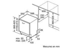 Lave-vaisselle encastrable Siemens SX73HX10TE - iQ300 - ENCASTRABLE 60 CM
