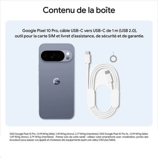 Smartphone Google Pixel 10 Pro 256 Go Quartz Gris