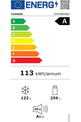 Réfrigérateur congélateur en bas Thomson CTH378NFABIX