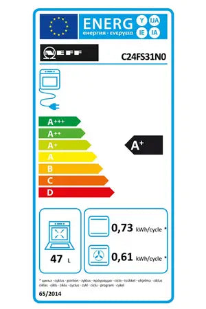 Four encastrable Neff C24FS31N0 COMPACT VAPEUR