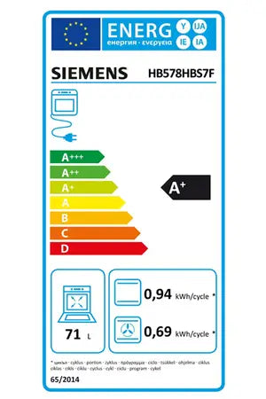 Four encastrable Siemens HB578HBS7F