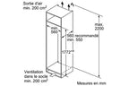 Réfrigérateur 1 porte Siemens KI81RVFE0 - ENCASTRABLE 177CM
