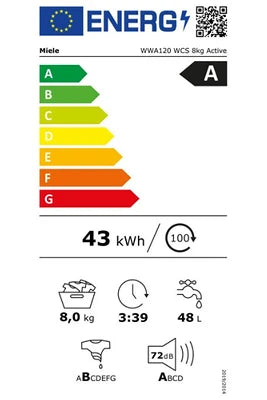 Lave-linge hublot Miele WWA 120 WCS