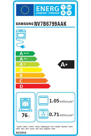 Four encastrable Samsung NV7B6799AAK BESPOKE série 6