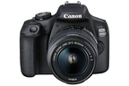 Appareil photo Reflex CANON EOS 2000D+EF-S 18-55 IS II+EF 75-300 F/4-5,6 III + SAC + CARTE MÉMOIRE SD 16 GO