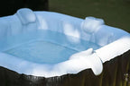 Spa gonflable OSPAZIA SPA GONFLABLE 6 PLACES CARRÉ - - DIMENSIONS : 185 X 185 CM - FILTRE ET BÂCHE INCLUS