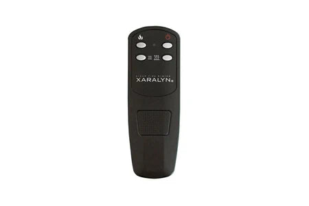 Cheminée électrique XARALYN XARALYN LOUIS TRIVERO70 CHEMINÉE ÉLECTRIQUE CLASSIQUE À POSER AU SOL AVEC INSERT LED 800W, NOIR