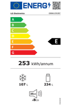 Refrigerateur congelateur en bas LG GBB61DSJEC