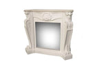 Cheminée électrique XARALYN XARALYN LOUIS CHEMINÉE DE STYLE CLASSIQUE EN PIERRE NATURELLE, BLANC