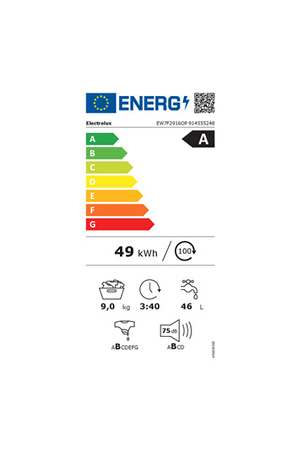 Lave-linge hublot ELECTROLUX EW7F2916OP PERFECTCARE UNIVERSALDOSE