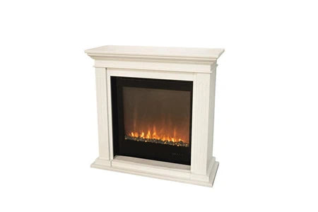 Cheminée électrique XARALYN XARALYN CADIZ TRIVERO70 CHEMINÉE ÉLECTRIQUE AVEC INSERT À EFFET DE FLAMME LED 800W, BLANC
