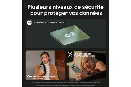 Smartphone GOOGLE PIXEL 7 PRO 128GO VERT SAUGE 5G