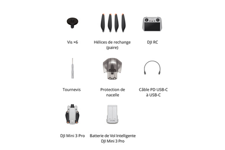 Drone DJI MINI 3 PRO + REMOTE CONTROLLER CLASSIQUE RC-N1